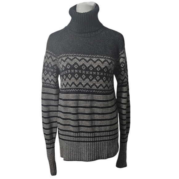 Icebreaker | Fair Isle Aura Turtleneck Merino Wool Sweater - Picture 2 of 7